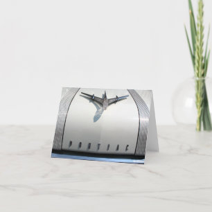 Vintage Kapuzenverzierungskarte Karte