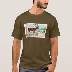 Vintage Karibik (Rentier) und Arktis Fox T-Shirt