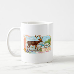 Vintage Karibik (Rentier) und Arktis Fox Tasse