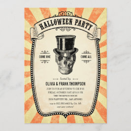 Vintage Karneval Show Halloween Einladungen