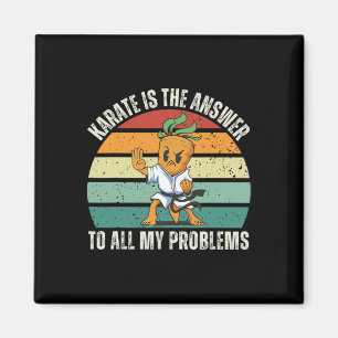 Vintage Karottenkarate ist die Antwort auf all mei Magnet