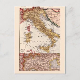 Vintage Karte, 1920, Italien Postkarte