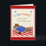 Vintage Karte am besten wünscht Soldat Boyfriend<br><div class="desc">Vintag Card Beste wünscht zum Geburtstag dem Soldaten Boyfriend Husband Son</div>