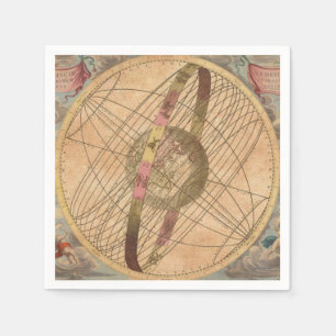 Vintage Karte Antike Decoupage Nautischer Kompass Serviette