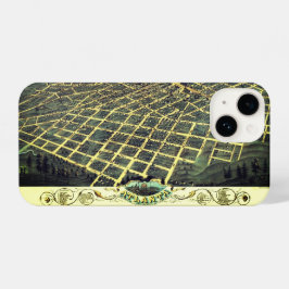 Vintage Karte Atlanta Georgia USA 1871 iPhone 14 Hülle