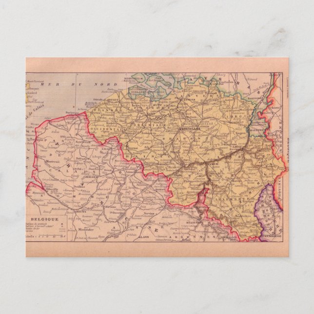 Vintage Karte, Belgien, ca. 1920 Postkarte (Vorderseite)