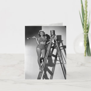 Vintage Karte "Bild eines Raumes"