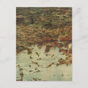 Vintage Karte Bostons (1905)