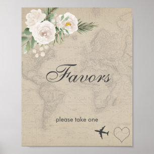 Vintage-Karte Brautparty-Geschenke Schild