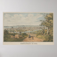 Vintage Karte Cincinnati OH (1841)