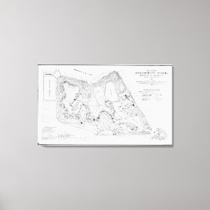 Vintage Karte der Aussicht Park (1901) Leinwanddruck