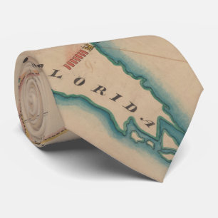 Vintage Karte der britischen Kräfte in Amerika Krawatte