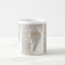 Vintage Karte der Chesapeake-Bucht (1866) Kaffeetasse