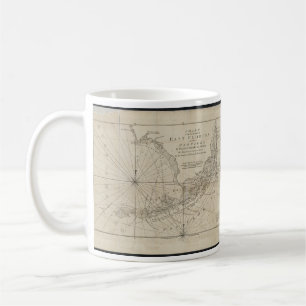 Vintage Karte der Florida-Schlüssel (1771) Tasse