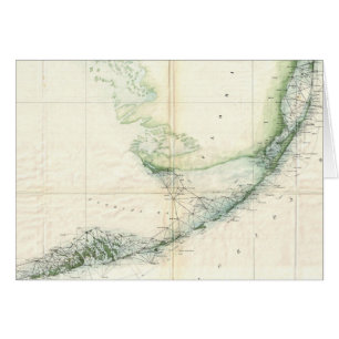 Vintage Karte der Florida-Schlüssel (1859)