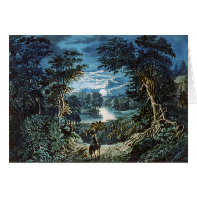 Vintage Karte der Gebirgsillustrations-(freier (Vorderseite (Horizontal))