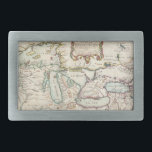 Vintage Karte der Great Lakes (1755) Rechteckige Gürtelschnalle<br><div class="desc">Dieses ist eine Vintage Karte der Great Lakes,  die im Jahre 1755 produziert werden.</div>