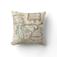 Vintage Karte der Großen Seen