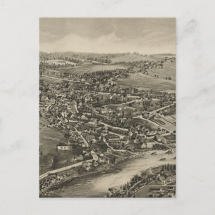 Vintage Karte der Karibik Maine (1893)