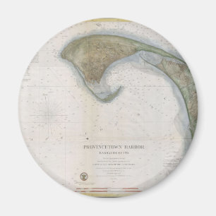 Vintage Karte der Provinz Magnet