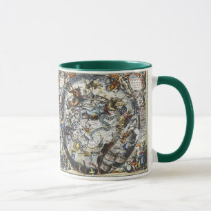Vintage Karte der Sky Constellations Tasse