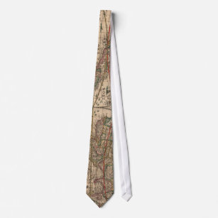 Vintage Karte der Welt (1641) Krawatte