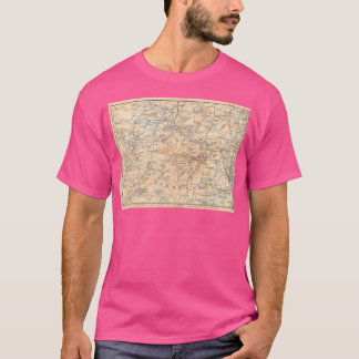 Vintage Karte des Adirondack Mountains (1893) Act T-Shirt