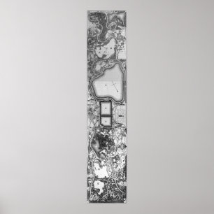 Vintage Karte des Central Park NYC (1879) Poster