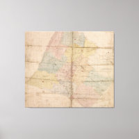 Vintage Karte des Loudoun-Landkreises Virginia (18