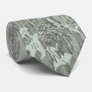 Vintage Karte des Narragansett Bay (1907) Krawatte