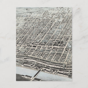 Vintage Karte des NH Manchester (1876)