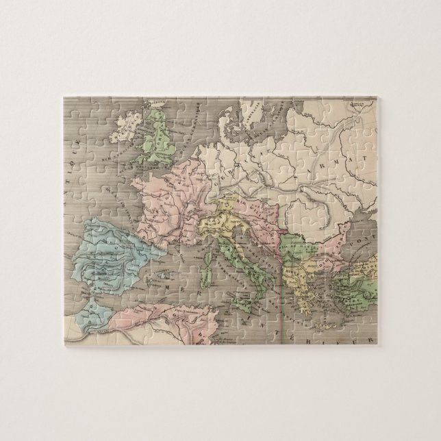 Vintage Karte des Römischen Reiches (1838) Puzzle (Horizontal)