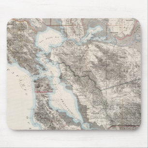 Vintage Karte des San Francisco Bay (1873) Mousepad