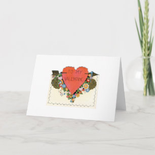Vintage Karte des Valentines Tages
