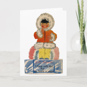 VINTAGE KARTE DES VALENTINES TAGES