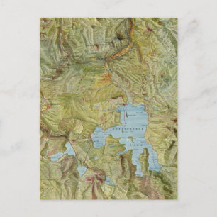 Vintage Karte des Yellowstone-Nationalparks (1898)