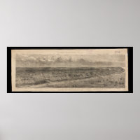 Vintage Karte des Zweiges Long Branch NJ (1873)