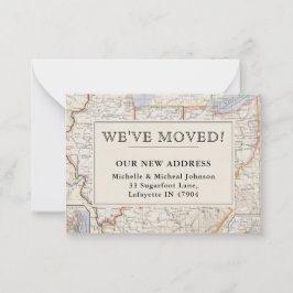 Vintage Karte, die wir in Richtung Zentral-Ost ver Mitteilungskarte