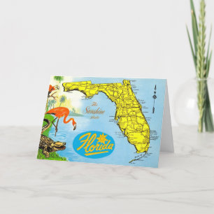 Vintage Karte Florida