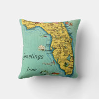 Vintage Karte Florida