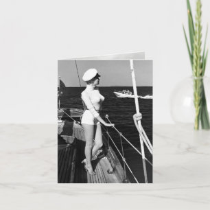 Vintage Karte "Frauen auf See"