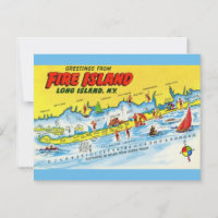 Vintage Karte für Feuerinseln