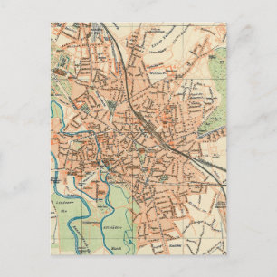 Vintage Karte Hannover Deutschland (1895)