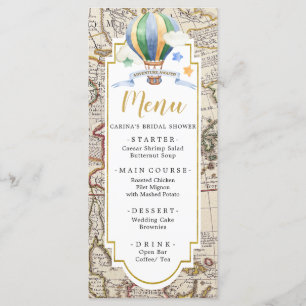 Vintage Karte Heißluftballon Adventure Baby Dusche