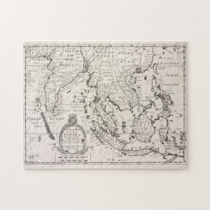 Vintage Karte Indonesiens (1700) Puzzle