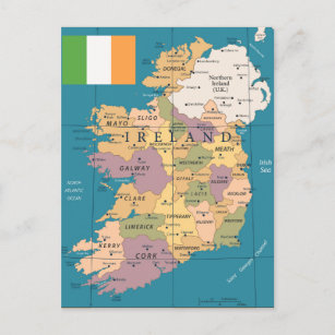 Vintage Karte Irlands