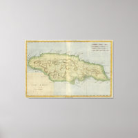 Vintage Karte Jamaikas (1780)