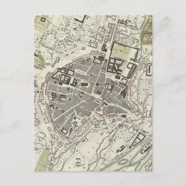 Vintage Karte München Deutschland (1832) (Vorderseite)