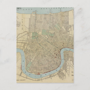 Vintage Karte New Orleans (1919)