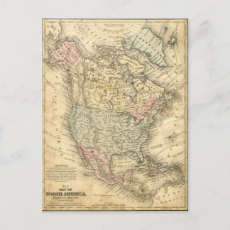 Vintage Karte Nordamerikas